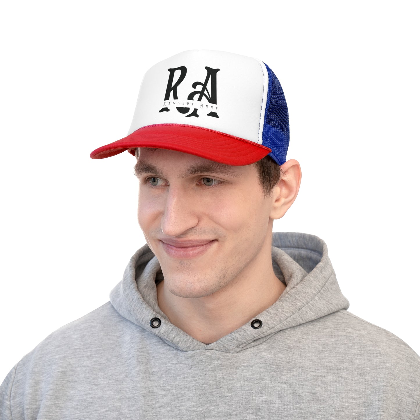 RA Black Logo Trucker Hat